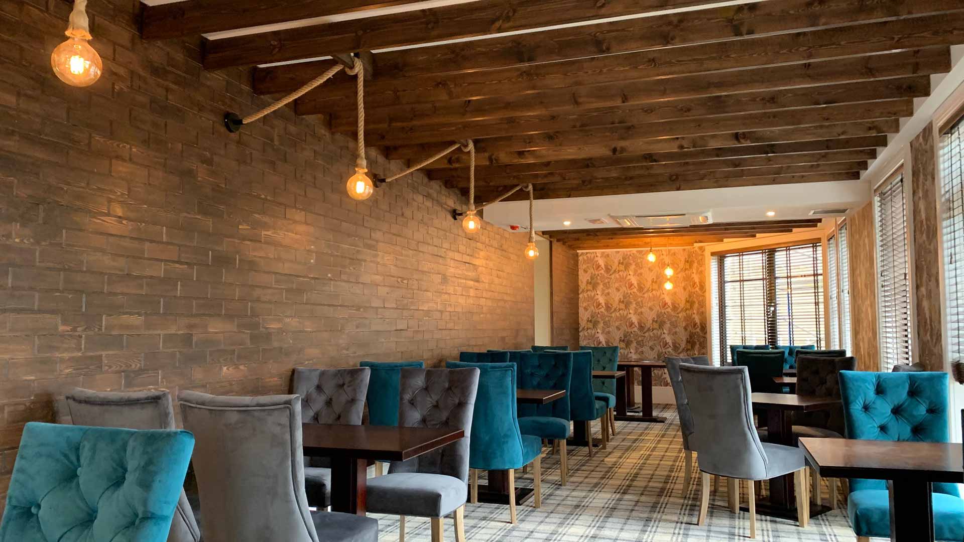 Crowwood Hotel restaurant — main dining area, completed