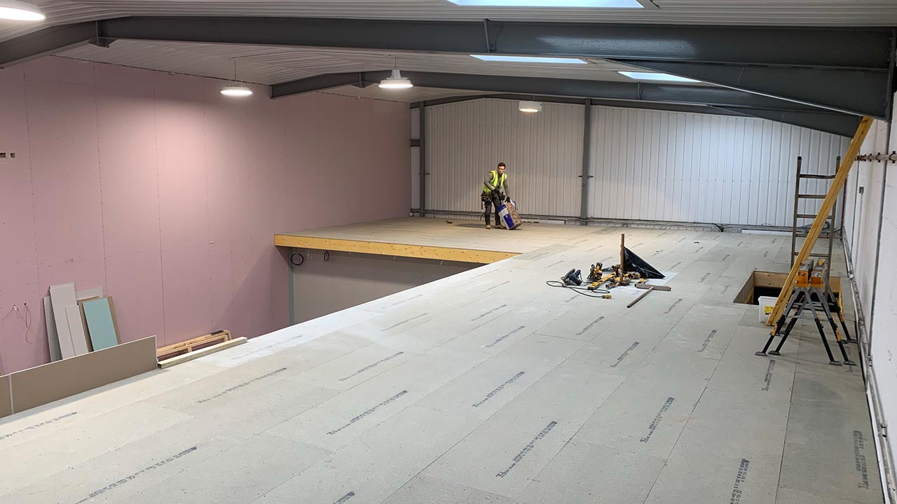 Build phase — joinery installation