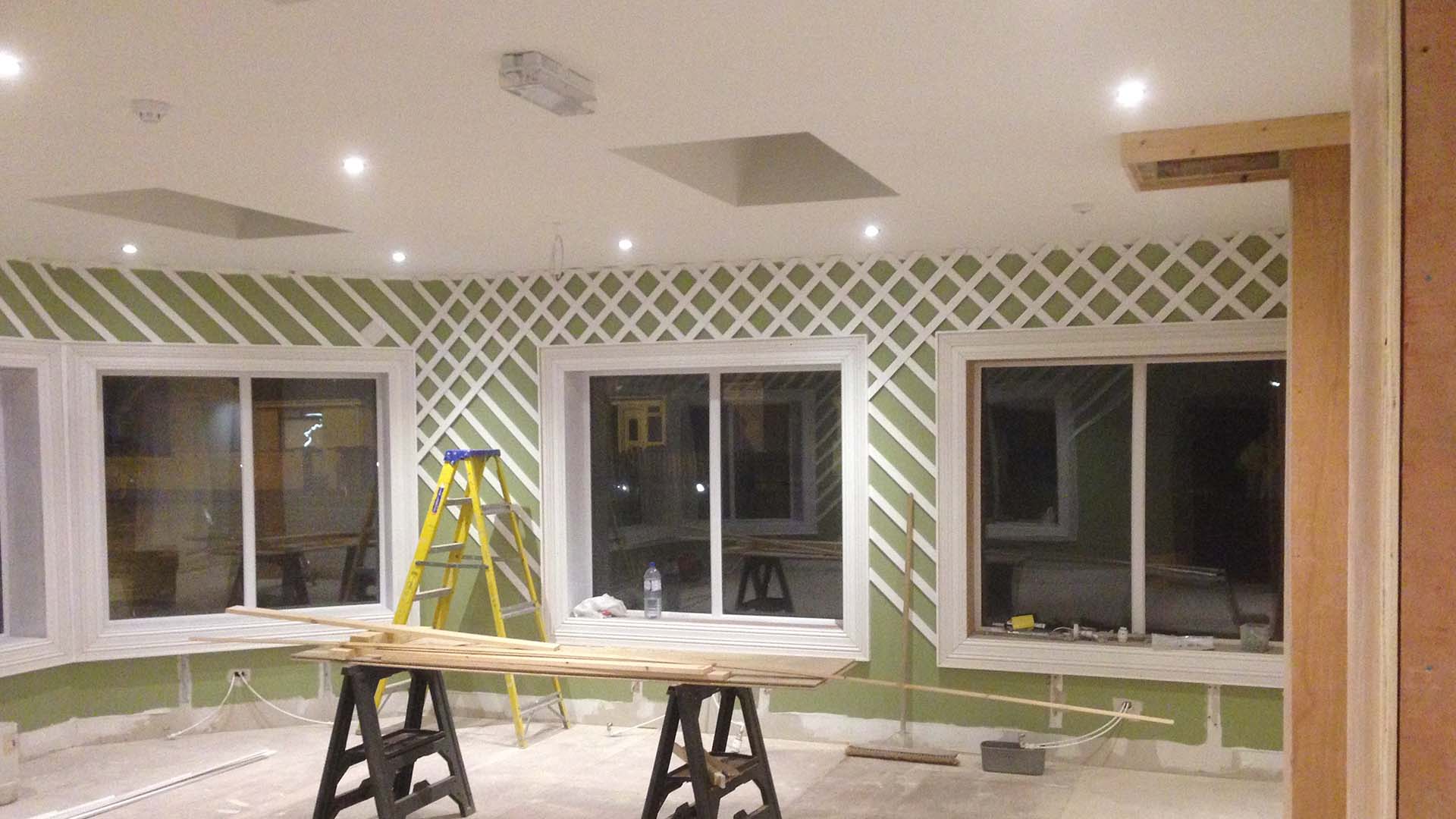 Mango Hotel renovation — flooring and joinery installation